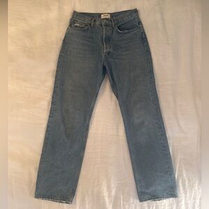 AGOLDE Straight Leg Blue Denim Jeans